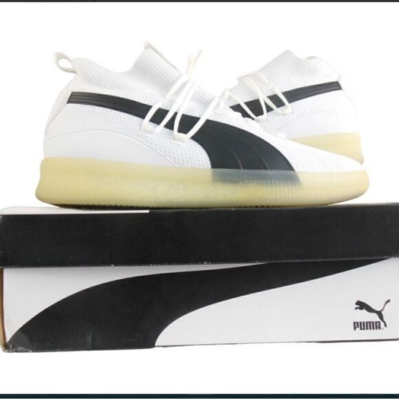 NTW Puma Clyde Court GW 1973 Basketball Sneakers White Woven, Size: 17 - Picture 1 of 9